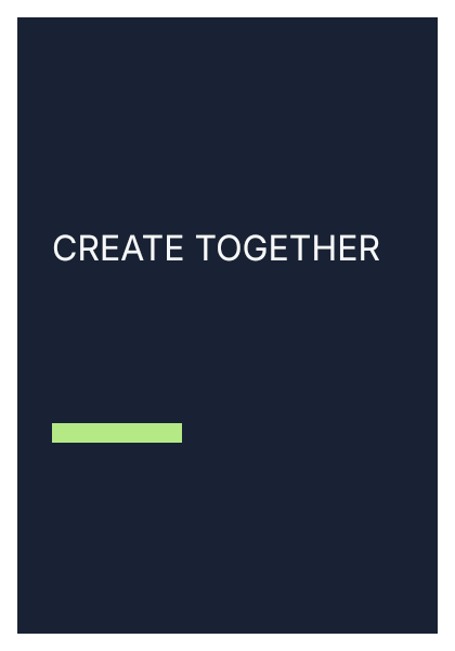 Event poster: editable title on a dark background with a green accent